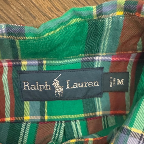 Ralph Lauren Vibrant Plaid Men's Shirt - Medium - Picture 2 of 6